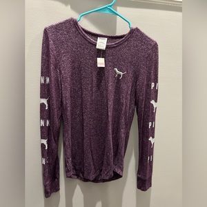 PINK long sleeve purple XS